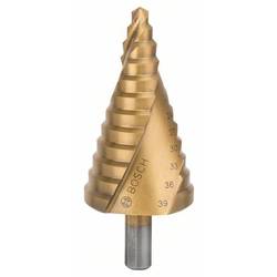 Bosch Accessories 2608587431 HSS stupňovitý vrták 6 - 39 mm TiN Celková délka 93.5 mm kuželový záhlubník 3 břitý 1 ks