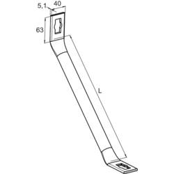 Fischer PSAE 300 zl opěrky 300 mm ocel 542726 10 ks (d x š) 300 mm x 40 mm