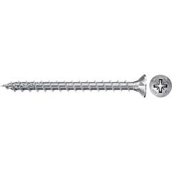 Fischer 670189 Power-Fast II CZF šrouby do dřevotřísky 4 mm 25 mm křížová drážka Pozidriv ocel galvanizováno zinkem 100 ks