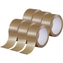 TOOLCRAFT TO-10187040 balicí lepicí páska hnědá (d x š) 66 m x 50 mm 6 ks