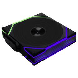 Lian Li Lian Li UNI FAN TL Wireless Lüfter, ARGB, PWM, 3er-Pack - Reverse Blade, 120mm PC větrák s krytem černá (š x v x h) 120 x 28 x 124 mm