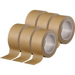 TOOLCRAFT TO-10194390 balicí lepicí páska hnědá (d x š) 50 m x 50 mm 6 ks