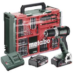 Metabo BS 18 L BL Set aku vrtací šroubovák, 18 V, 2 Ah Li-Ion vč. 2x aku, bezkartáčové, kufřík, vč. nabíječky, vč. příslušenství, 613155710