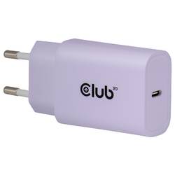 club3D CAC-3025 USB nabíječka, USB Power Delivery (USB-PD) , USB-C® zástrčka, 30 W, Power Delivery 3.0, fialová