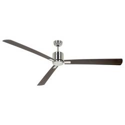 CasaFan ECO NEO III 180-4 BN-NB/KI WiFi Flügel Nussbaum/Kirsche stropní ventilátor 28 W (Ø x v) 180 cm x 360 mm chrom (kartáčovaný) s dálkovým ovládáním, s