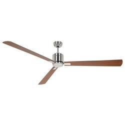 CasaFan ECO NEO III 180-4 BN-NB/KI WiFi Flügel Nussbaum/Kirsche stropní ventilátor 28 W (Ø x v) 180 cm x 360 mm chrom (kartáčovaný) s dálkovým ovládáním, s