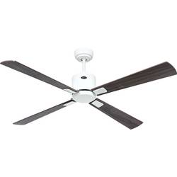 CasaFan ECO NEO III 132 WE-NB/KI WiFi Flügel Nussbaum/Kirsche stropní ventilátor bílá s dálkovým ovládáním, s časovačem, vhodný i pro zimní provoz, ovládání