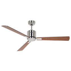 CasaFan ECO NEO III 132 BN-NB/KI WiFi Flügel Nussbaum/Kirsche stropní ventilátor 27 W (Ø x v) 132 cm x 360 mm chrom (kartáčovaný) s dálkovým ovládáním, s