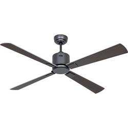 CasaFan ECO NEO III 132 BG-WN/SI WiFi Flügel Wenge/silber stropní ventilátor čedičově šedá s dálkovým ovládáním, s časovačem, vhodný i pro zimní provoz,