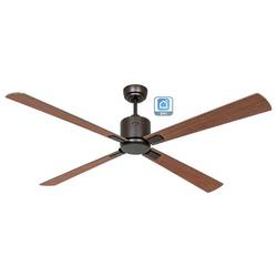 CasaFan ECO NEO III 152 BZ-NB/KI WiFi Flügel Nussbaum/Kirsche stropní ventilátor 27 W (Ø x v) 152 cm x 360 mm bronzová s dálkovým ovládáním, s časovačem,
