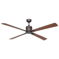 CasaFan ECO NEO III 152 BZ-NB/KI WiFi Flügel Nussbaum/Kirsche stropní ventilátor 27 W (Ø x v) 152 cm x 360 mm bronzová s dálkovým ovládáním, s časovačem,