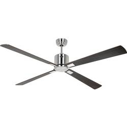 CasaFan ECO NEO III 152 BN-NB/KI WiFi Flügel Nussbaum/Kirsche stropní ventilátor chrom (kartáčovaný) s dálkovým ovládáním, s časovačem, vhodný i pro zimní