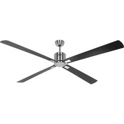 CasaFan ECO NEO III 180-4 BN-WN/SI WiFi Flügel Wenge/silber stropní ventilátor chrom (kartáčovaný) s dálkovým ovládáním, s časovačem, vhodný i pro zimní