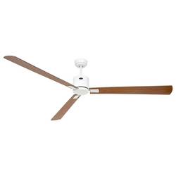 CasaFan ECO NEO III 180-4 WE-NB/KI WiFi Flügel Nussbaum/Kirsche stropní ventilátor 28 W (Ø x v) 180 cm x 360 mm bílá s dálkovým ovládáním, s časovačem, vhodný