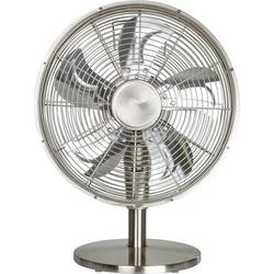 CasaFan Airos Eco Classic TV stolní ventilátor chrom (kartáčovaný) s časovačem