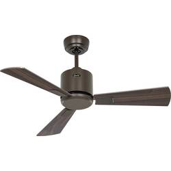 CasaFan ECO NEO III 92 BZ-NB/KI WiFi Flügel Nussbaum/Kirsche stropní ventilátor 12 W (Ø x v) 92 cm x 360 mm bronzová s dálkovým ovládáním, s časovačem, vhodný