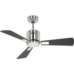 CasaFan ECO NEO III 92 BN-WN/SI WiFi Flügel Wenge/silber stropní ventilátor chrom (kartáčovaný) s dálkovým ovládáním, s časovačem, vhodný i pro zimní provoz,