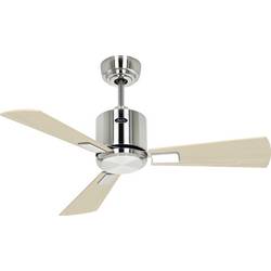 CasaFan ECO NEO III 92 BN-AH/BU WiFi Flügel Ahorn/Buche stropní ventilátor chrom (kartáčovaný) s dálkovým ovládáním, s časovačem, vhodný i pro zimní provoz,