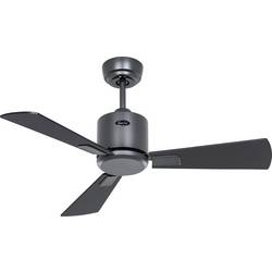 CasaFan ECO NEO III 92 BG-SW/TK WiFi Flügel Schwarz/Teak stropní ventilátor čedičově šedá s dálkovým ovládáním, s časovačem, vhodný i pro zimní provoz,