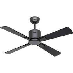 CasaFan ECO NEO III 103 BG-SW/TK WiFi Flügel Schwarz/Teak stropní ventilátor čedičově šedá s dálkovým ovládáním, s časovačem, vhodný i pro zimní provoz,