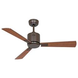 CasaFan ECO NEO III 103 BZ-NB/KI WiFi Flügel Nussbaum/Kirsche stropní ventilátor 16 W (Ø x v) 103 cm x 360 mm bronzová s dálkovým ovládáním, s časovačem,