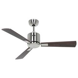 CasaFan ECO NEO III 103 BN-NB/KI WiFi Flügel Nussbaum/Kirsche stropní ventilátor 16 W (Ø x v) 103 cm x 360 mm chrom (kartáčovaný) s dálkovým ovládáním, s