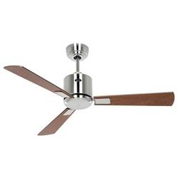 CasaFan ECO NEO III 103 BN-NB/KI WiFi Flügel Nussbaum/Kirsche stropní ventilátor 16 W (Ø x v) 103 cm x 360 mm chrom (kartáčovaný) s dálkovým ovládáním, s