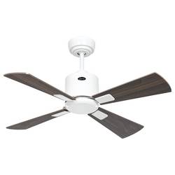 CasaFan ECO NEO III 92 WE-NB/KI WiFi Flügel Nussbaum/Kirsche stropní ventilátor 12 W (Ø x v) 92 cm x 360 mm bílá s dálkovým ovládáním, s časovačem, vhodný i