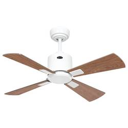 CasaFan ECO NEO III 92 WE-NB/KI WiFi Flügel Nussbaum/Kirsche stropní ventilátor 12 W (Ø x v) 92 cm x 360 mm bílá s dálkovým ovládáním, s časovačem, vhodný i