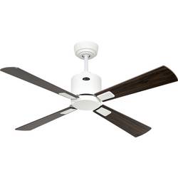 CasaFan ECO NEO III 103 WE-NB/KI WiFi Flügel Nussbaum/Kirsche stropní ventilátor 16 W (Ø x v) 103 cm x 360 mm bílá s dálkovým ovládáním, s časovačem, vhodný i