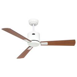 CasaFan ECO NEO III 103 WE-NB/KI WiFi Flügel Nussbaum/Kirsche stropní ventilátor 16 W (Ø x v) 103 cm x 360 mm bílá s dálkovým ovládáním, s časovačem, vhodný i