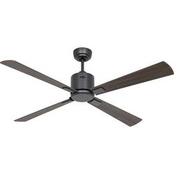 CasaFan ECO NEO III 132 BG-NB/KI WiFi Flügel Nussbaum/Kirsche stropní ventilátor čedičově šedá s dálkovým ovládáním, s časovačem, vhodný i pro zimní provoz,