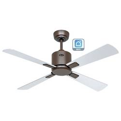 CasaFan ECO NEO III 103 BZ-WN/SI WiFi stropní ventilátor 16 W (Ø x v) 103 cm x 360 mm bronzová s dálkovým ovládáním, s časovačem, vhodný i pro zimní provoz,