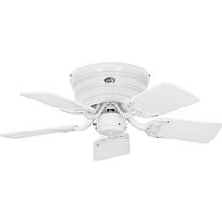 CasaFan FLAT 75-III WE-WE/LG Flügel Weiß/Hellgrau stropní ventilátor bílá vyměnitelné lopatky, vhodný i pro zimní provoz