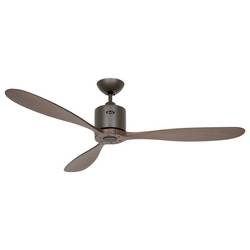 CasaFan AEROPLAN ECO 132 BZ-NB Flügel Massivholz Nussbaum stropní ventilátor 27 W (Ø x v) 132 cm x 310 mm bronzová s dálkovým ovládáním, s časovačem, vhodný i