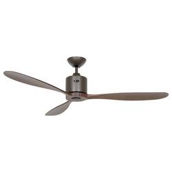 CasaFan AEROPLAN ECO 132 BZ-NB Flügel Massivholz Nussbaum stropní ventilátor 27 W (Ø x v) 132 cm x 310 mm bronzová s dálkovým ovládáním, s časovačem, vhodný i