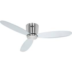 CasaFan ECO PLANO II 112 BN-SI WiFi Flügel silber stropní ventilátor chrom (kartáčovaný) s dálkovým ovládáním, s časovačem, vhodný i pro zimní provoz, ovládání