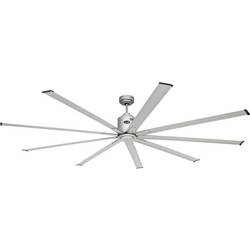 CasaFan BIG SMOOTH ECO 220 TS-TS Flügel Titansilber stropní ventilátor 35 W (Ø x v) 224 cm x 460 mm titanová stříbrná s dálkovým ovládáním, s časovačem, vhodný