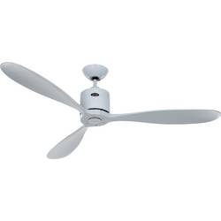CasaFan AEROPLAN ECO 132 LG-LG Flügel Massivholz Lichtgrau stropní ventilátor 27 W (Ø x v) 132 cm x 310 mm světle šedá s dálkovým ovládáním, s časovačem,