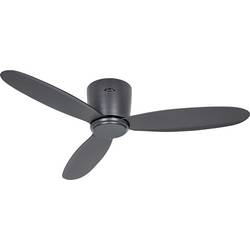 CasaFan ECO PLANO II 112 BG-BG WiFi stropní ventilátor 13 W (Ø x v) 112 cm x 160 mm čedičově šedá s dálkovým ovládáním, s časovačem, vhodný i pro zimní provoz,