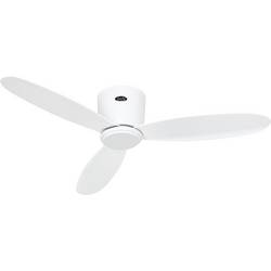 CasaFan ECO PLANO II 112 WE-WE WiFi Flügel lack weiß stropní ventilátor bílá s dálkovým ovládáním, s časovačem, vhodný i pro zimní provoz, ovládání