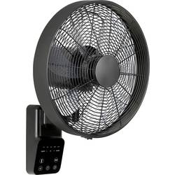 CasaFan AIROS ECO DESIGN WALL SW nástěnný ventilátor 25 W (Ø x v) 40 cm x 540 mm černá s dálkovým ovládáním, s časovačem