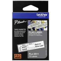 páska laminovaná Brother FLe FLe-2511 Barva pásky: bílá Barva písma:černá