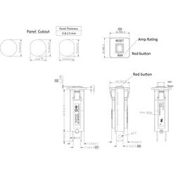 TRU COMPONENTS TC-13401616 výkonový vypínač teplotní 125 V/AC, 250 V/AC, 32 V/DC, 50 V/DC 15 A 1 ks