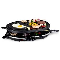 Alpina Switzerland 871125218240 raclette gril 8 pánví, nepřilnavý povlak, indikátor černá