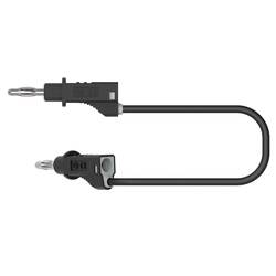Electro PJP 2117-CD1-200N měřicí kabel banánková zástrčka banánková zástrčka 2.00 m černá 1 ks