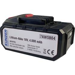 Kunzer náhradní akumulátor pro elektrické nářadí, 4000 mAh Li-Ion, 7AWSB04