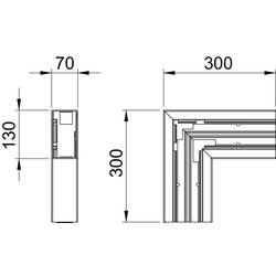 OBO Bettermann 6274520 montážní příslušenství (š x h) 130 mm x 70 mm 1 ks čistě bílá
