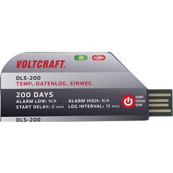 VOLTCRAFT VC-11576730 DLS-200 jednorázový teplotní datalogger Měrné veličiny teplota -30 do 70 °C jednocestný datalogger, funkce PDF