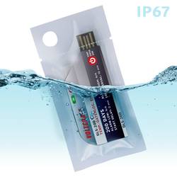 VOLTCRAFT VC-11576730 DLS-200 jednorázový teplotní datalogger Měrné veličiny teplota -30 do 70 °C jednocestný datalogger, funkce PDF